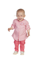 Adorable baby beating the disease