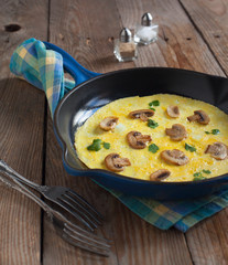 Omelette with mushroom