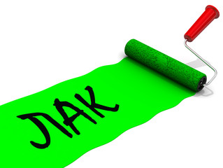 Лак и малярный валик