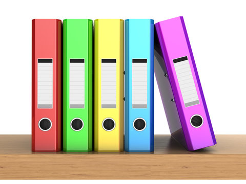 Multicolored Ring Binders