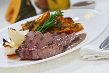Picanha Steak with roasted veggies