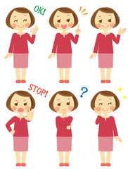 色々な表情　お母さん