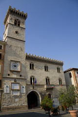 glimpse of a village in the Italy