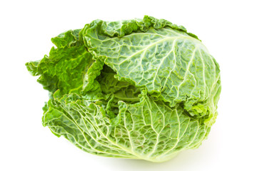 cabbage on white backround