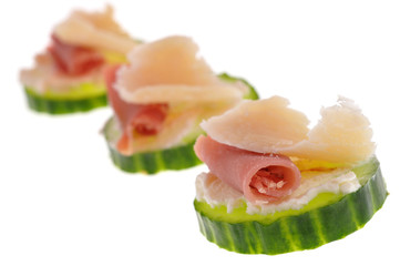 Gourmandises au jambon et parmesan