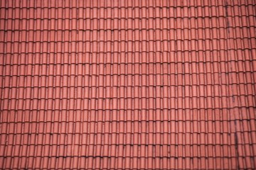 Red roof tiles texture, background