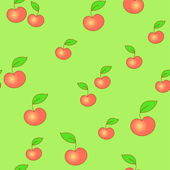 Seamless apple background
