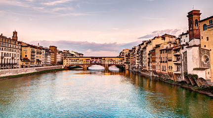 Ponte Vecchio,  Florence, Italy - obrazy, fototapety, plakaty