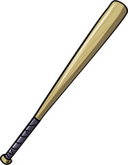 Illustration of baseball bat