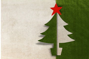 Fabric Christmas card