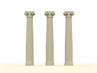Historical architectural concept of columns