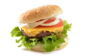 Vegetarischer Cheeseburger