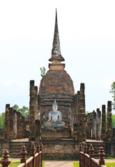 Obraz premium Wat Sa Si in Sukhothai Historical Park, Thailand