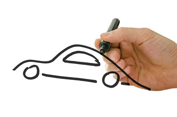 Drawing a car