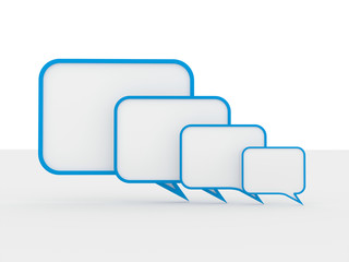 Speech bubbles isolated