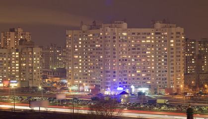 Fototapeta na wymiar Kyiv night panorama
