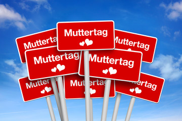 Schilder zum Muttertag