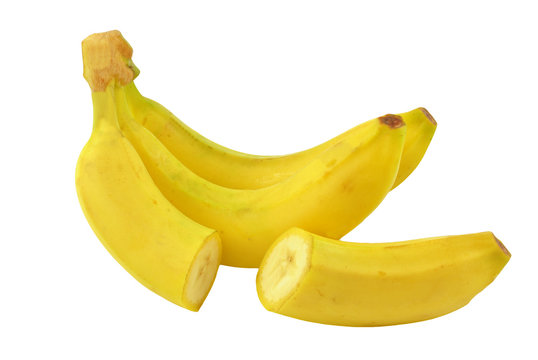 banany na białym tle