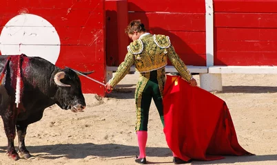 Schilderijen op glas corrida © Tilio & Paolo