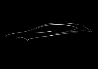Logo-Umriss eines Autos