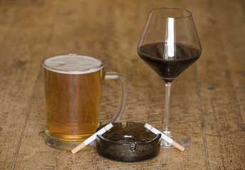 Cigarettes and alcohol