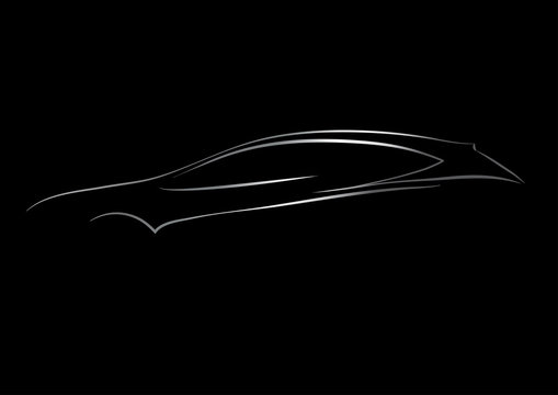 recommend clip art: Logo-Umriss eines Autos