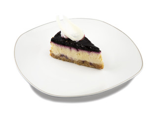 Cheesecake on a plate