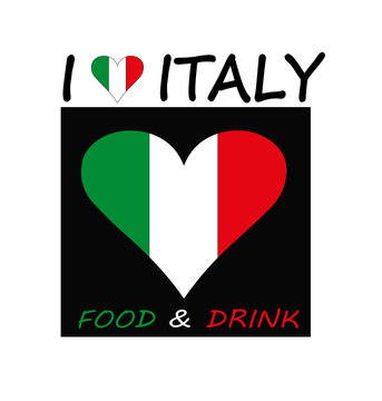 logo per la ristorazione con il tricolore italiano