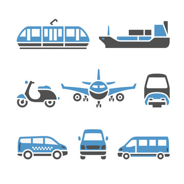 Transport Icons - A set of ninth