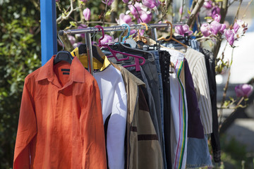 spring clothes garage sale