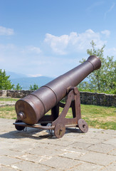 Old cannon in Ioannina castle, Greece