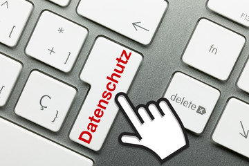 Datenschutz Tastatur Hand