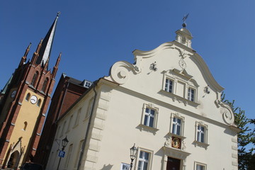 Altes Rathaus und Heilig-Geist-Kirche in Werder a. d. H.