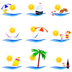 Fototapeta na wymiar beauty summer icon vector illustration