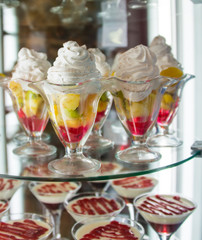 dessert at the cafe