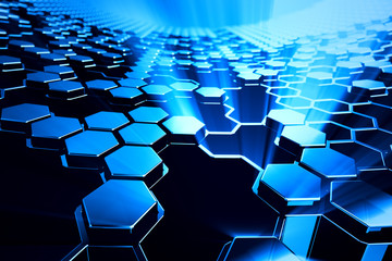 Fototapeta premium Hexagonal background.