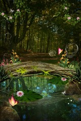 Enchanted nature series - Enchanted pond - 52372775