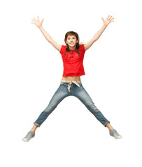 girl jumping