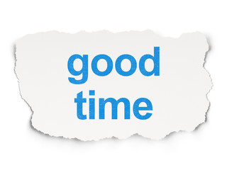 Timeline concept: Good Time on Paper background