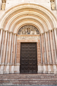 Parma - Portal of the Baptistery