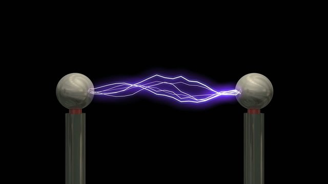 Concept animation Tesla coil, with matte.	