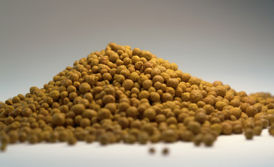 ferric chloride balls in light back