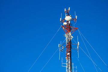 White and Red Communication Tower