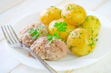potato and cutlets