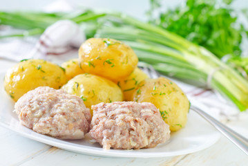 potato and cutlets