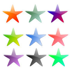 Collection of stars button