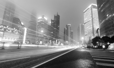 Naklejka premium the light trails