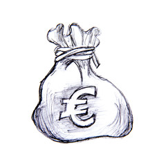 bourse d'argent signe euro