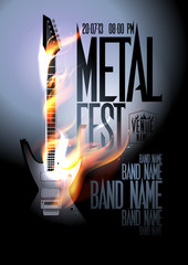 Metal fest design template.