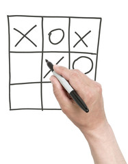 Winning tick-tack-toe game.